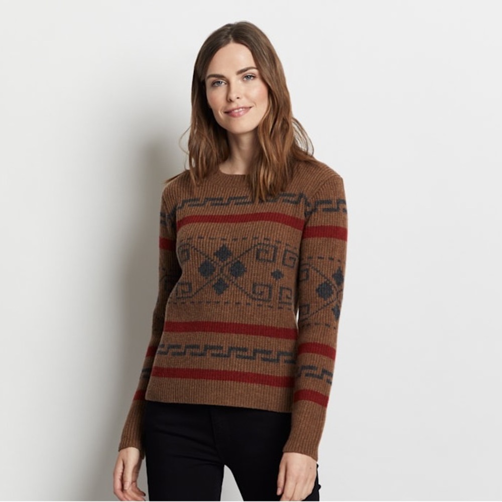 PENDLETON x FREE PEOPLE WESTERLEY CREWNECK SWEATER XL
